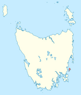 Tasmanie: L’île Maria (en rouge)